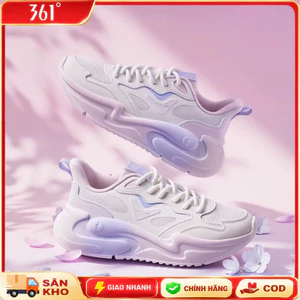 361° Giày Thể Thao Nữ Comfort Đế Mềm Lưới Thoáng Khí Tăng Chiều Cao Thời Trang Phối Đồ Hàng Ngày