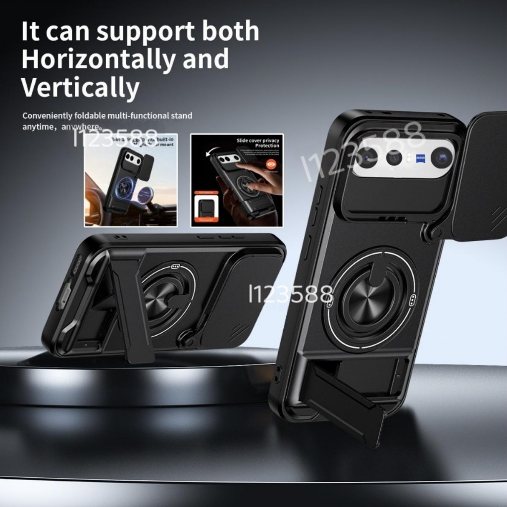Ốp Trượt Ống Kính Cho Vivo X300 FE 5G X300FE 5G 2026 VivoX3000FE Vỏ Điện Thoại Giá Đỡ Nhẫn Tích Hợp Từ Tính Xe Gắn Lưng Ốp Lưng