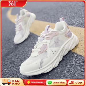361°【3-5km】Giày Chạy Bộ Nữ Hè Mới Lưới Thoáng Khí Nhẹ Đế Mềm Hút Sốc Chống Trơn Tập Gym Hàng Ngày