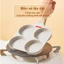【Giá thấp lịch sử toàn shop】JEETEE Chảo Chống Dính 4 Ngăn Màu Be, Dùng Cho Bếp Từ, Chảo Chiên Trứng, Chảo Làm Pancake, Phủ Đá Maifan, Dùng Cho Mọi Loại Bếp