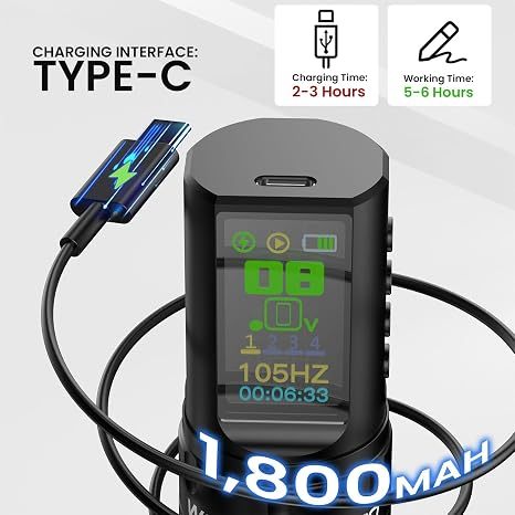 Pin dự phòng 1800mAh cho máy xăm, pin dung lượng cao