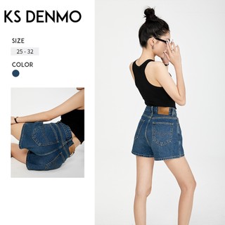 Mùa Hè Quần Short Denim Ống Rộng Phong Cách Mới Cho Nữ