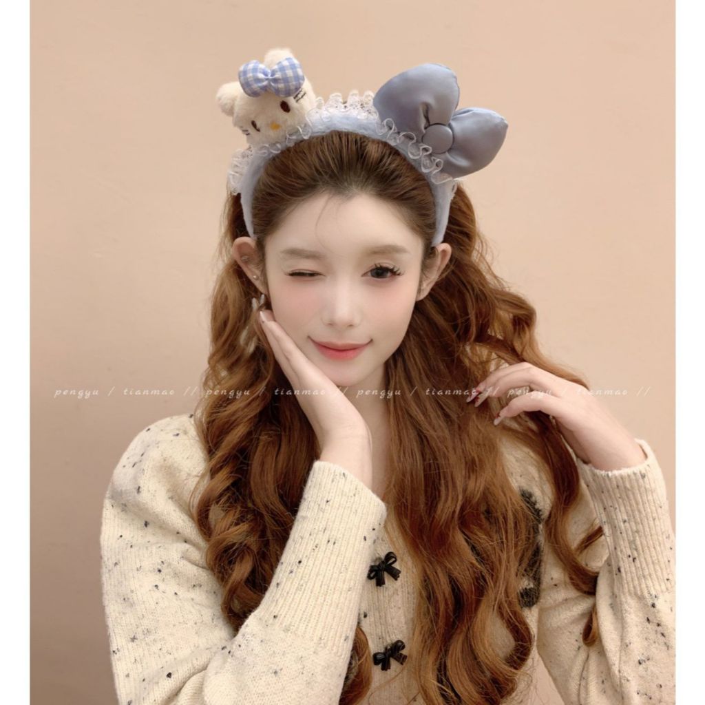 ✨Hàng có sẵn Băng đô Mickey Ni dưới nước Công viên thế giới chơi Mặc ảnh Đầu nơ Sequin 25.4.30