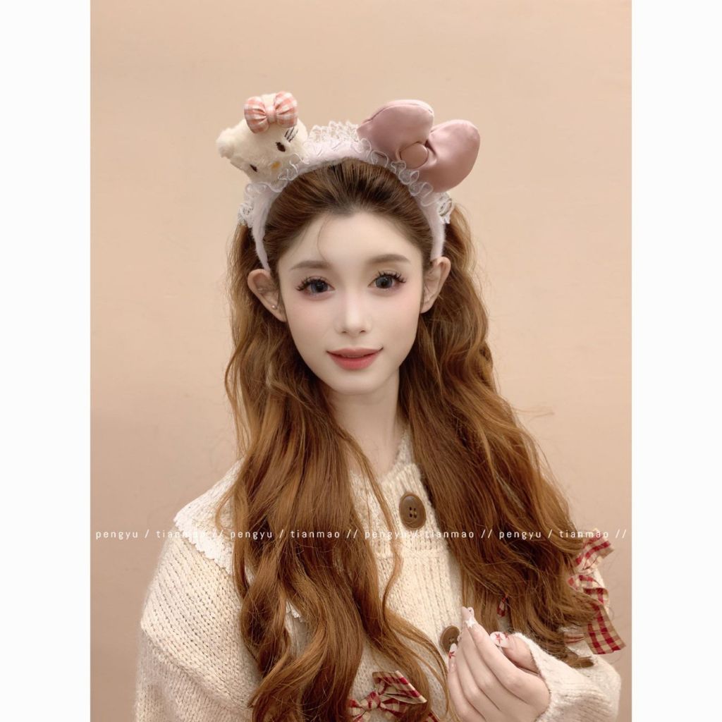 ✨Hàng có sẵn Băng đô Mickey Ni dưới nước Công viên thế giới chơi Mặc ảnh Đầu nơ Sequin 25.4.30