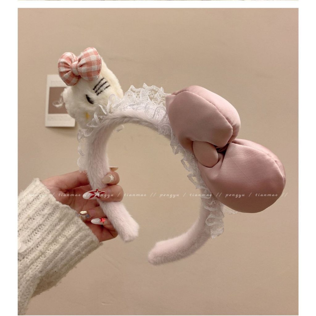 ✨Hàng có sẵn Băng đô Mickey Ni dưới nước Công viên thế giới chơi Mặc ảnh Đầu nơ Sequin 25.4.30