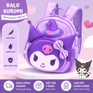 🏆 Sanrio Official Balo Học Sinh Kuromi Túi Đi Học Mẫu Giáo Bé Gái Bé Gái Trẻ Em Ba Lô 2026 Phong Cách Mới Dễ Thương Lối Vào Ba Lô Siêu Nhẹ
