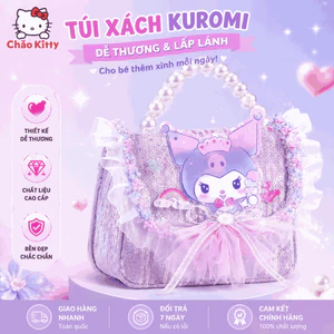 【Kho Hà Nội】🏆Túi Xách Kuromi Sanrio Chính Hãng Có Bản Quyền Cho Bé Gái 4-12 Tuổi | Túi Đeo Vai Dễ Thương Chống Nước | Quà Sinh Nhật Bé Gái