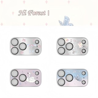 Chất Lượng Cao Lá Cô Gái Gương Bướm Điện Thoại Ống Kính Máy Ảnh Bảo Vệ Cho iPhone 17ProMax 17Pro Kính Máy Ảnh