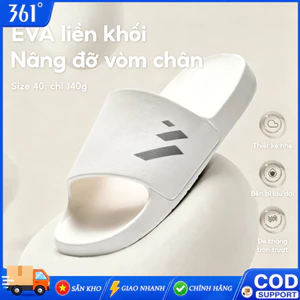 【SẴN KHO】361° Dép EVA Nam Nữ Chống Trơn Phòng Tắm Chống Khuẩn Siêu Nhẹ Đế Mềm Đi Trong Nhà Mùa Hè