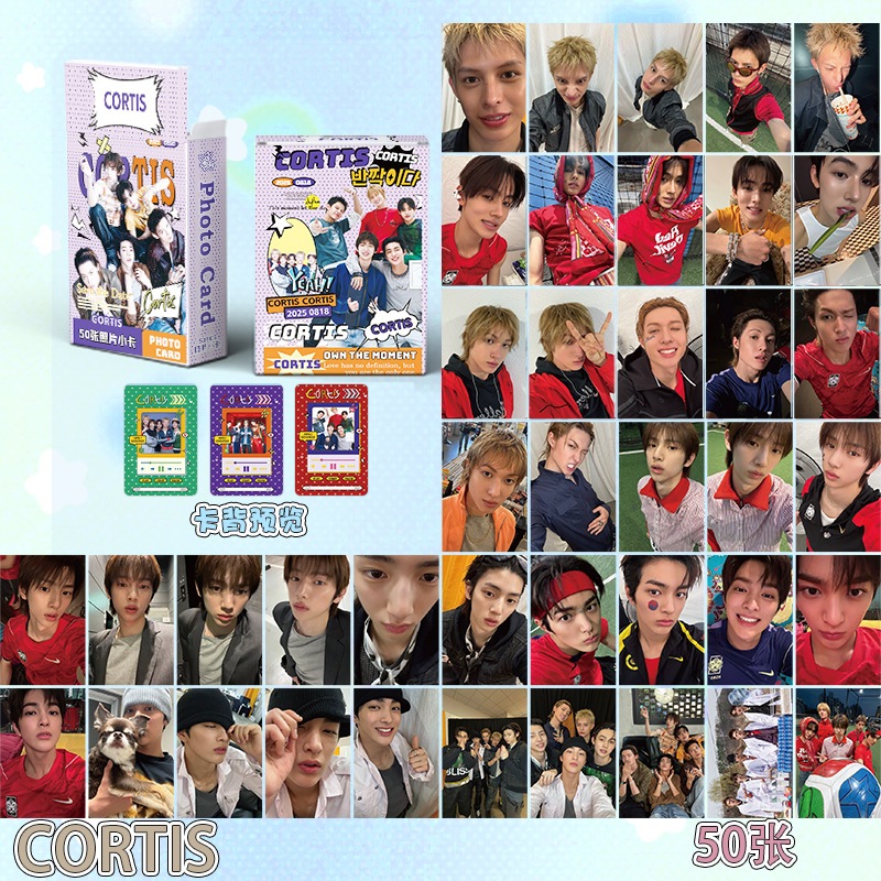 LINXX 50 CÁI CORTIS Selfie Lomo Cards Phong cách Kpop Boy Band Fan Collection Holographic Photocards Hàng hóa Quà tặng ngày lễ cho người hâm mộ