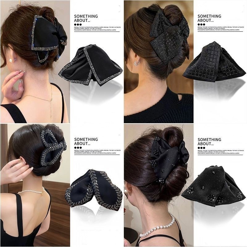 Kẹp Tóc Tam Giác Đen Nữ Thời Trang Cua Móng Vuốt Tóc