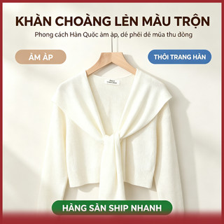 Khăn Choàng Giả Áo Len Thủy Thủ | Khăn Choàng Vai Dệt Kim Phong Cách Hàn Quốc Dễ Phối Đồ Unisex