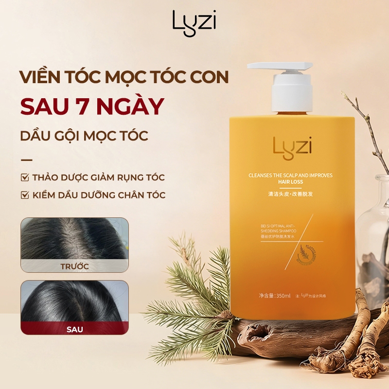 【LYZI】Dầu Gội Ngăn Rụng Tóc Chiết Xuất Trắc Bách Diệp Tạo Độ Phồng, Kiểm Soát Dầu Tóc Chắc Khỏe