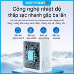 Vention Củ sạc nhanh GaN 65W -  3 cổng (2 USB-C + 1 USB-A) hỗ trợ PD 3.0, QC 4.0, PPS -  Sạc Nhanh Laptop/phone 17/16/15/14/13/12/11/Pad - Hàng Chính Hãng — ảnh 7