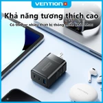 Vention Củ sạc nhanh GaN 65W -  3 cổng (2 USB-C + 1 USB-A) hỗ trợ PD 3.0, QC 4.0, PPS -  Sạc Nhanh Laptop/phone 17/16/15/14/13/12/11/Pad - Hàng Chính Hãng — ảnh 5