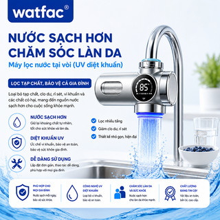 Bộ lọc vòi UV, máy lọc nước gia dụng để rửa mặt, máy lọc nước máy đa năng nhà bếp, máy lọc nước khử clo