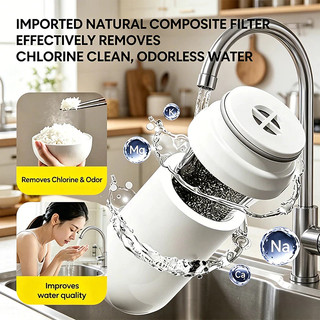 watfac Phần tử lọc Bộ lọc vòi 5 lớp Bộ lọc nước bằng gốm ABS chất lượng cao Than hoạt tính dạng hạt nguyên tử