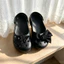 3 Nữ Bé Gái Tắc Sandal Giày DIY Quyến Rũ Phong Cách Thời Trang Nơ Đen Bướm Mặt Dây Chuyền Nút Lỗ Giày Trang Trí Bộ Phụ Kiện Quà Tặng