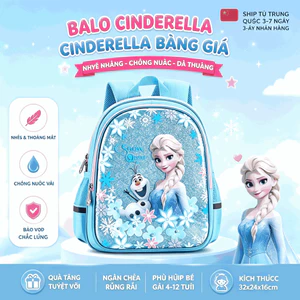 💎 Disney Official Ba Lô Bé Gái Frozen Elsa - Túi Đi Học & Đi Chơi Nhỏ Xinh 2026