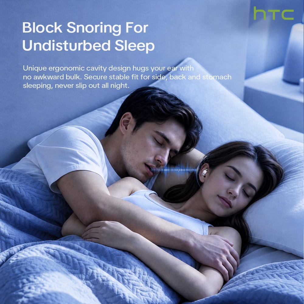 HTC NE96 Tai Nghe Ngủ Bluetooth V6.0 Tai Nghe Không Dây Âm Thanh Nổi 3D Màn Hình LED Thời Lượng Pin Dài 80 Giờ | BigBuy360 - bigbuy360.vn
