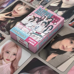 50 Cái / hộp Thẻ Laser BABYMONSTER Photocards ASA RAMI AHYEON RORA RUKA CHIQUITA PHARITA Thẻ LOMO ba chiều Album KPOP