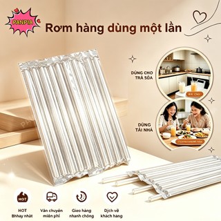⚡12h⚡[PNPIA] 500 Chiếc Ống Hút Nhựa Dùng Một Lần DIY Ống Hút Ngắn Trong Suốt Mũi Nhọn Mỏng Đồ Uống Phụ Kiện Nhà Bếp