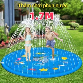 Mới ngoài trời bãi biển cỏ biển động vật bơm hơi nước phun trẻ em phun chơi pad mat 170cm