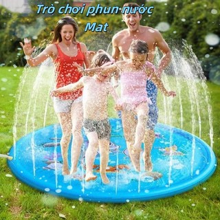 Mới ngoài trời bãi biển cỏ biển động vật bơm hơi nước phun trẻ em phun chơi pad mat 170cm