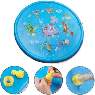 Mới ngoài trời bãi biển cỏ biển động vật bơm hơi nước phun trẻ em phun chơi pad mat 170cm