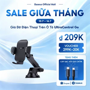 Giá đỡ điện thoại BASEUS có giác hút gắn kính chắn gió xe hơi thích hợp cho Phone Xiaomi Huawei Samsung Oppo