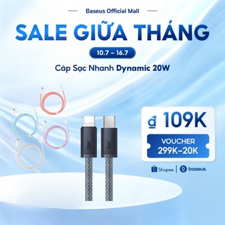 Dây Cáp Baseus PD 20W Nối Đầu USB-C Sang Đầu L Sạc Nhanh Hỗ Trợ Truyền Dữ Liệu 480Mbps