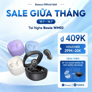 Tai nghe nhét tai không dây BASEUS WM02 bluetooth 5.3 TWS chống ồn