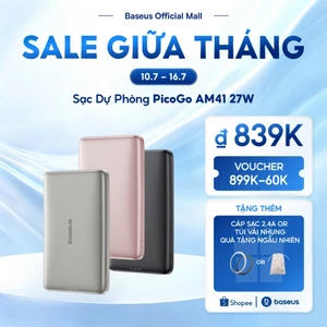 Sạc Dự Phòng PicoGo AM41 27W Baseus Thiết Kế Siêu Mỏng từ tính 5000mAh 10000mAh