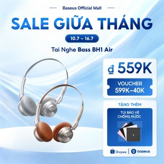 [Hàng mới về] Tai nghe không dây Baseus Bass BH1 Air Wireless 80Hrs Giờ chơi ENC Khử tiếng ồn 90g Đèn Bluetooth 6.0