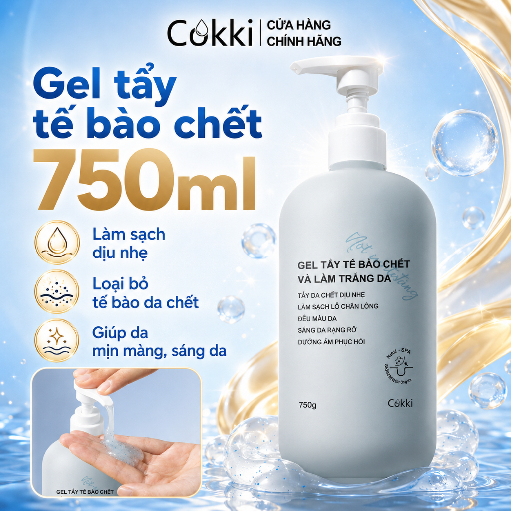 【GIÁ SỐC】Tẩy Tế Bào Chết 3 Trong 1 Cho Da Nhạy Cảm - Làm Sạch Sâu, Tẩy Da Chết & Dưỡng Ẩm - Công Thức Dịu Nhẹ, An Toàn Cho Mọi Loại Da