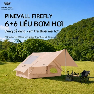 Lều cắm trại, cắm trại Glamping 4-6 người,khung bơm hơi,Chống Nước,dùng cho cắm trại