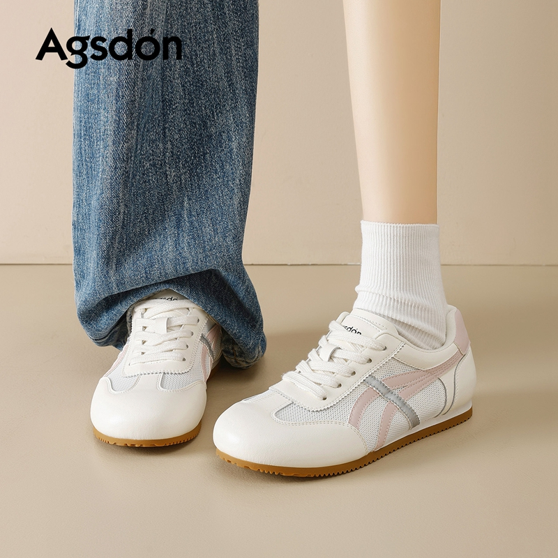 Agsdon Giày Thể Thao Nữ | Mới | Vải Lưới Thoáng Khí | Tăng Chiều Cao | Êm Chân | Dễ Phối Đồ