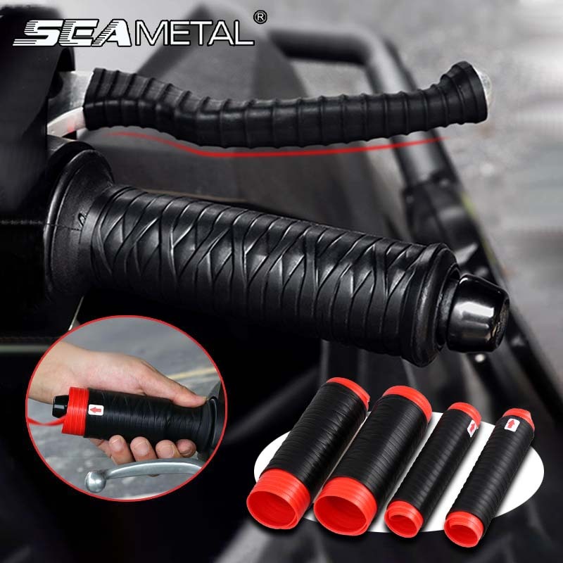Vỏ bọc tay lái xe máy bằng silicon SEAMETAL - Vỏ bọc tay lái xe máy đa năng, tự co lại, chống trượt, giảm xóc
