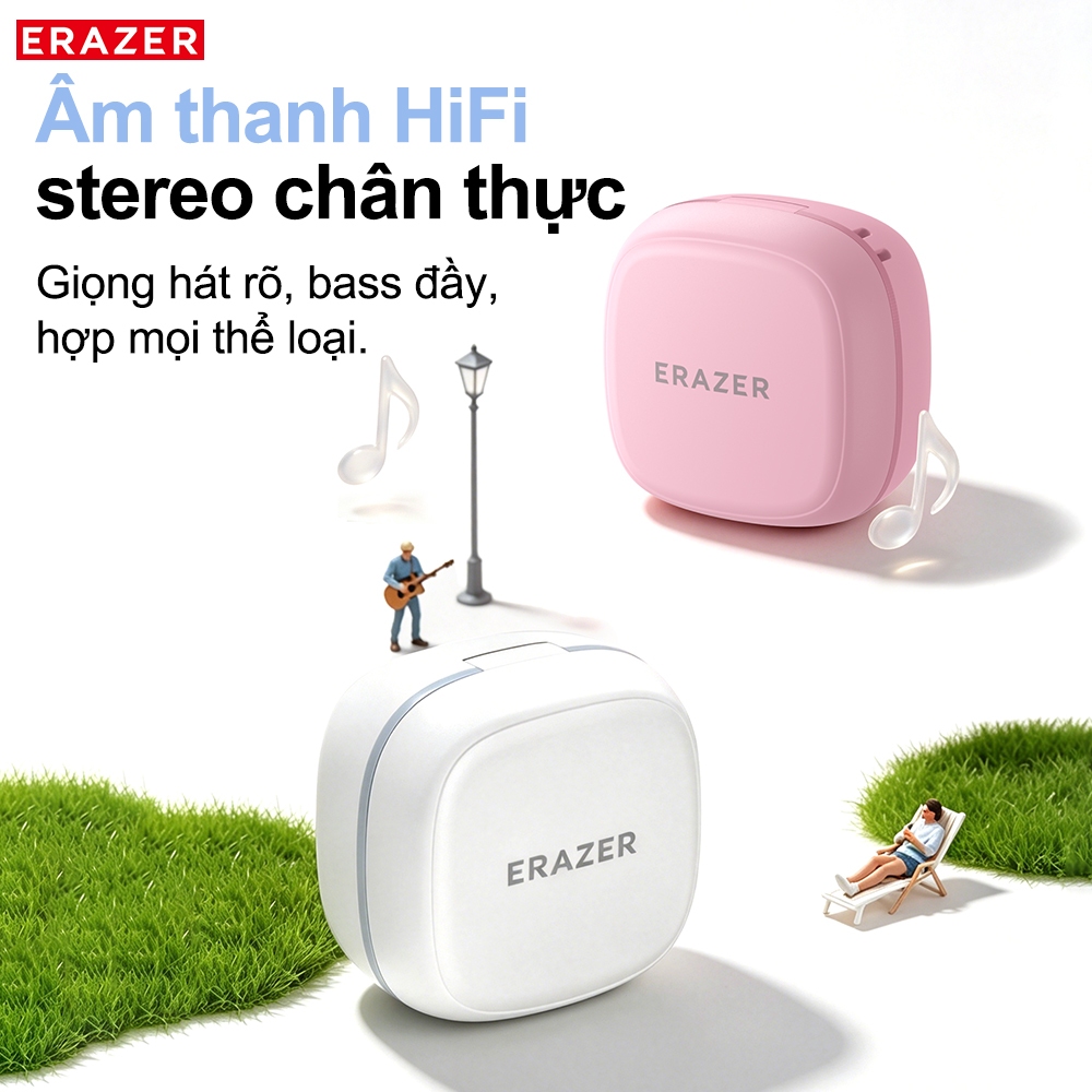 Tai nghe Bluetooth Erazer XF65PRO AI Translation – Âm thanh độ phân giải cao LDAC, ANC sâu, Dịch thuật cho 165 ngôn ngữ, Bluetooth 6.0 | BigBuy360 - bigbuy360.vn