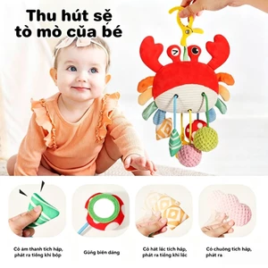 GHX Giường Bé Dây Rút Cổ Vũ Đồ Chơi Sơ Sinh Lục Lạc Kéo Dây Đồ Chơi Hoạt Hình Động Vật Montessori Đồ Chơi Giáo Dục Đồ Chơi Cho Bé