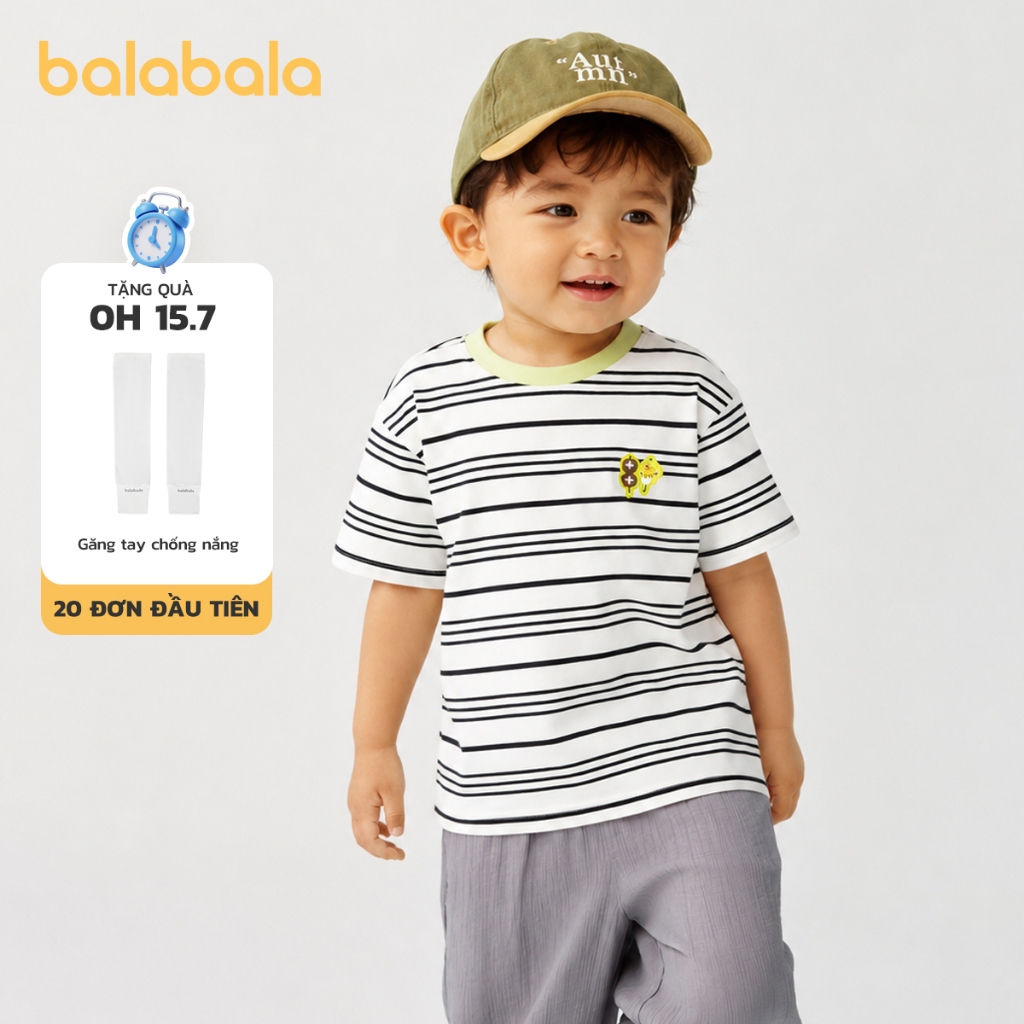 Balabala Trẻ Em Áo Bé Trai Tay Ngắn Bé Gái Bé Top 2026 Mới Mùa Hè Ẩm Xẻ Nhanh Khô