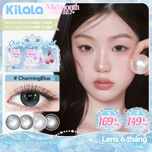 Kính áp tròng màu Kilala - Nâu Charming Blue/Psychedelic Black/Taro Purple lens cận 6 tháng DIA 14.2mm có độ (0-7) [Giá 1 chiếc lens ]
