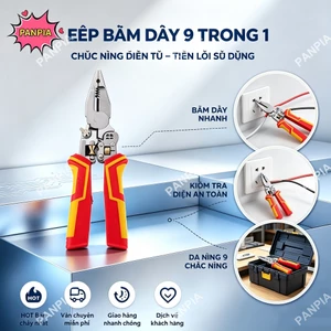 ⚡12h⚡[PNPIA] Kìm thợ điện 3 / 4 / 8 / 9 / 12 / 21-in-1 Kìm tuốt dây đa năng Đo điện Kìm tuốt dây chống trượt VN