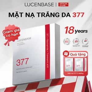 1 Hộp 10 miếng Mặt nạ làm sáng & dưỡng ẩm LUCENBASE 377 25ml/miếng