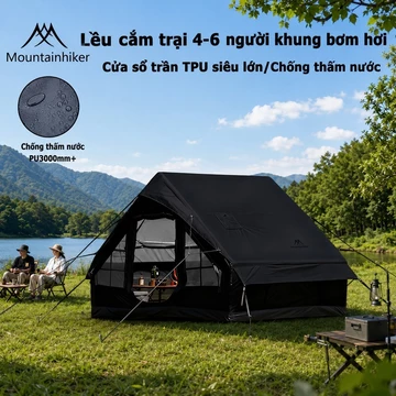 Lều Cắm Trại Camping,mountainhiker,lều cắm ngoài trời chống nắng và mưa, phù hợp cho 3-4 người,cho du lịch cắm trại dễ dàng mang đi