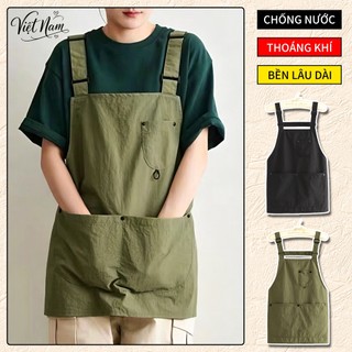 Tạp dề ngắn kiểu Hàn, không tay, thoáng khí, chống thấm nước, dùng riêng cho quán cà phê, trà sữa và nấu ăn