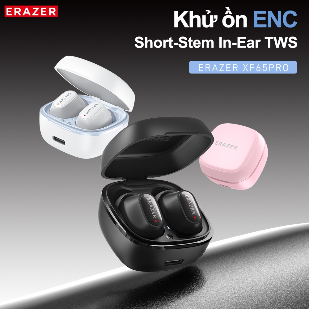 ERAZER XF65 PRO AI Tai nghe dịch thuật Mới Tai Nghe Bluetooth V6.0 Tai Nghe Không Dây HIFI Gọi ANC Chơi Game Độ trễ Thấp | BigBuy360 - bigbuy360.vn