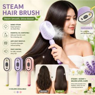 Bàn chải tóc bằng hơi nước điện Lược Massage & Chức năng phun sương Đồng thời Công nghệ Ion mạnh hơn Ít vỡ Không có cặn