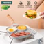 JEETEE Chảo chiên trứng 3 trong 1 bằng hợp kim nhôm ngăn chống dính đa năng dùng làm bữa sáng cho nhà bếp