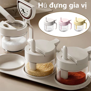Lọ Gia Vị Có Thìa Gia Vị Thủy Tinh Bảo Quản Hộp Đựng Gia Vị Có Nắp Cho Nhà Bếp Mặt Bàn Ăn mueadsyvn
